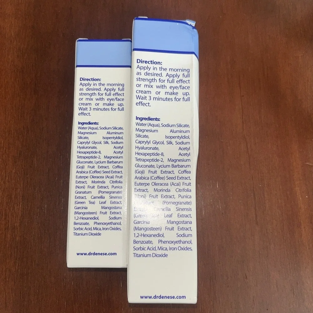 2X Dr. Denese Wrinkle Lost 3 Minute Wrinkle Reducer 1 fl oz & 2 fl oz NEW IN BOX